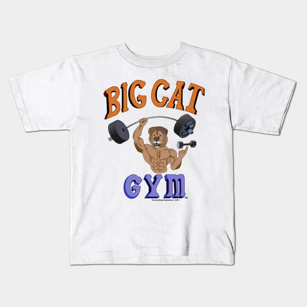 Big Cat Lion Kids T-Shirt by BigCatGymSportswear